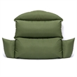 LeisureMod 2 person Double Egg Swing Chair Cushion in Dark Green