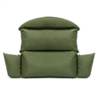 LeisureMod 2 person Double Egg Swing Chair Cushion in Dark Green