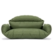 LeisureMod 2 person Double Egg Swing Chair Cushion in Dark Green
