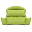 LeisureMod 2 person Double Egg Swing Chair Cushion in Light Green