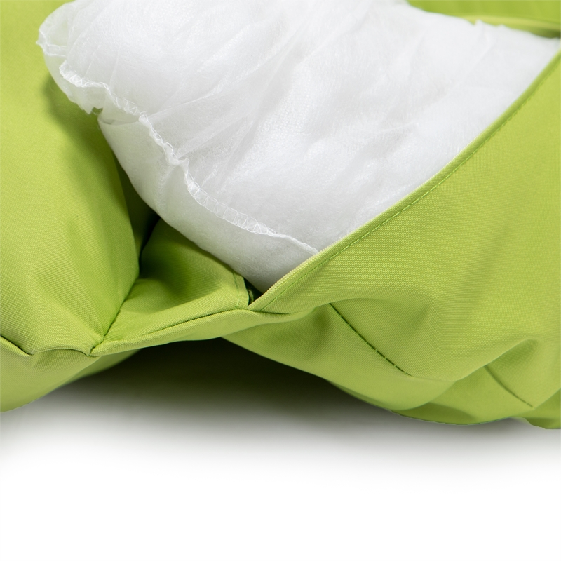 LeisureMod 2 person Double Egg Swing Chair Cushion in Light Green