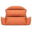 LeisureMod 2 person Double Egg Swing Chair Cushion in Orange