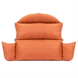 LeisureMod 2 person Double Egg Swing Chair Cushion in Orange