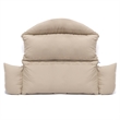 LeisureMod 2 person Double Egg Swing Chair Cushion in Taupe