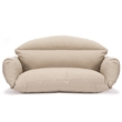 LeisureMod 2 person Double Egg Swing Chair Cushion in Taupe