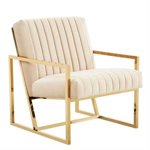 leisuremod montgomery velvet pinstripe accent chair armchair