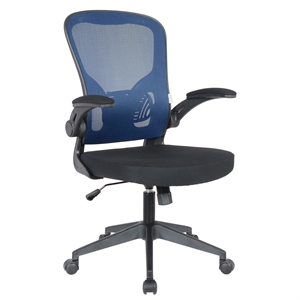 leisuremod newton modern mesh office swivel chair in royal blue
