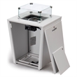 LeisureMod Chelsea Gas Fire Pit Table 37000 BTU With Lid in White