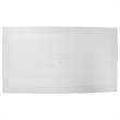 LeisureMod Mace Modern Weave Design Outdoor Patio Rectangle White Dining Table