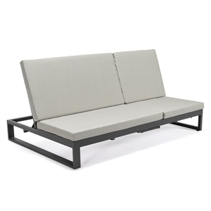 leisuremod chelsea convertible 2 in 1 sofa and double chaise lounge