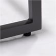 LeisureMod Chelsea Convertible 2 in 1 Sofa and Double Chaise Lounge Chair Black