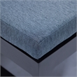 LeisureMod Chelsea Convertible 2 in 1 Sofa and Double Chaise Lounge Chair Blue