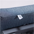 LeisureMod Chelsea Convertible 2 in 1 Sofa and Double Chaise Lounge Chair Blue