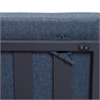 LeisureMod Chelsea Convertible 2 in 1 Sofa and Double Chaise Lounge Chair Blue
