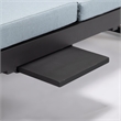 LeisureMod Chelsea Convertible 2 in 1 Sofa and Double Chaise Lounge Light Gray