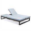 LeisureMod Chelsea Convertible 2 in 1 Sofa and Double Chaise Lounge Light Gray