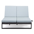 LeisureMod Chelsea Convertible 2 in 1 Sofa and Double Chaise Lounge Light Gray