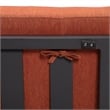 LeisureMod Chelsea Convertible 2 in 1 Sofa and Double Chaise Lounge Chair Orange