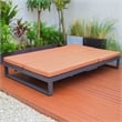 LeisureMod Chelsea Convertible 2 in 1 Sofa and Double Chaise Lounge Chair Orange