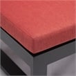 LeisureMod Chelsea Convertible 2 in 1 Sofa and Double Chaise Lounge Chair Red