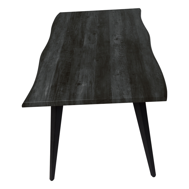 LeisureMod Ravenna Rectangular Ebony Wood 63