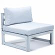 LeisureMod Chelsea Modern 6-Piece Weathered Gray Patio Sectional In Light Gray