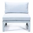 LeisureMod Chelsea Modern 6-Piece Weathered Gray Patio Sectional In Light Gray