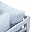 LeisureMod Chelsea Modern 6-Piece Weathered Gray Patio Sectional In Light Gray