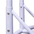LeisureMod Outdoor White Wicker Hanging Double Egg Swing Chair in Beige