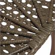 LeisureMod Beige Wicker Patio Egg Swing Chair with Stand in Light Green