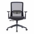 LeisureMod Ingram Office Task Chair with Adjustable Armrests in Black