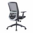 LeisureMod Ingram Office Task Chair with Adjustable Armrests in Black
