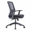 LeisureMod Ingram Office Task Chair with Adjustable Armrests in Black