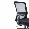 LeisureMod Ingram Office Task Chair with Adjustable Armrests in Black
