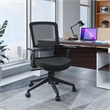 LeisureMod Ingram Office Task Chair with Adjustable Armrests in Black