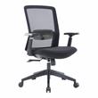 LeisureMod Ingram Office Task Chair with Adjustable Armrests in Black