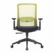 LeisureMod Ingram Modern Office Task Chair with Adjustable Armrests in Green