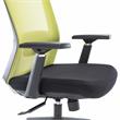 LeisureMod Ingram Modern Office Task Chair with Adjustable Armrests in Green