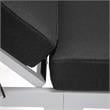 LeisureMod Chelsea Aluminum Outdoor Chaise Lounge Chair in Black Set of 2