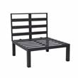 LeisureMod Hamilton 6-Peice Patio Conversation Set with Cushions in Orange