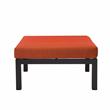 LeisureMod Hamilton 6-Peice Patio Conversation Set with Cushions in Orange
