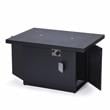 LeisureMod Hamilton 7-Peice Patio Conversation Set with Firepit Table in Gray