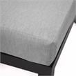 LeisureMod Hamilton 7-Peice Patio Conversation Set with Firepit Table in Gray