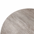 LeisureMod Ravenna Round Sunbleached Grey Wood 47
