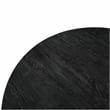 LeisureMod Ravenna Round Ebony Wood 47
