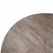 LeisureMod Ravenna Round Weathered Oak Wood 47
