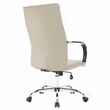 LeisureMod Sonora Modern High-Back Leather Conference Office Chair in Tan