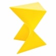 LeisureMod Randolph Modern Triangle End Table in Yellow