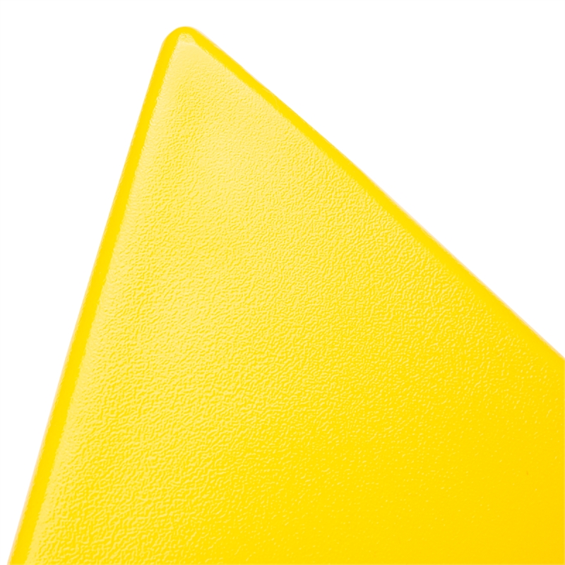 LeisureMod Randolph Modern Triangle End Table in Yellow