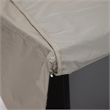 LeisureMod Chelsea Waterproof Fabric Rectangle Fire Pit Table Cover Brown